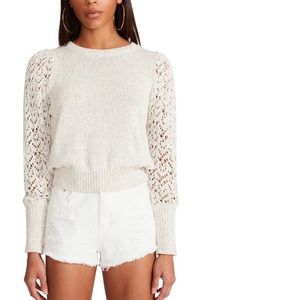 BB Dakota by Steve Madden Gave Good Lace sweater size XS